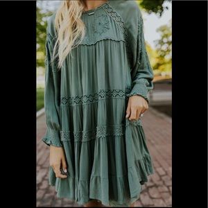 Free people green dress